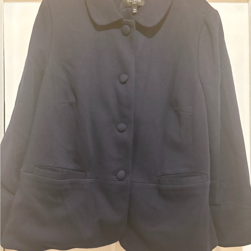 Talbots Dark Blue Pea Coat